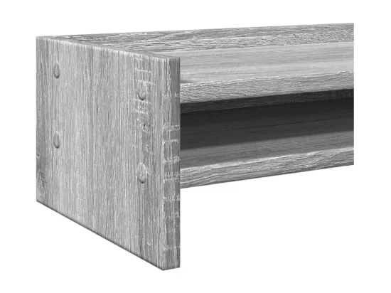 Support de moniteur sonoma gris 100x24x16 cm bois d'ingénierie