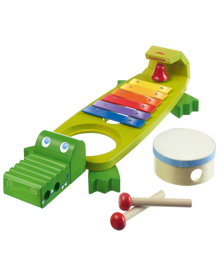 Musikinstrument KLANG-KROKO 4-teilig in grün