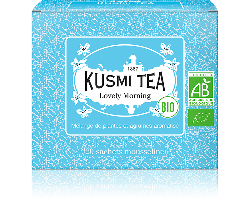 Lovely Morning-Thé vert bio, maté bio, agrumes 20 sachets