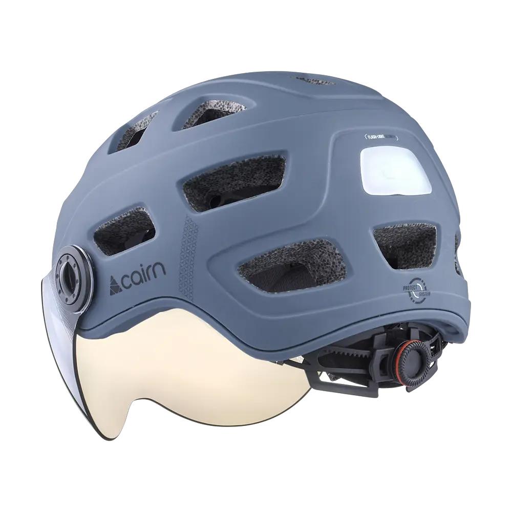 Cairn Casque avec visière Gris Adulte Cairn Quartz Visor Led
