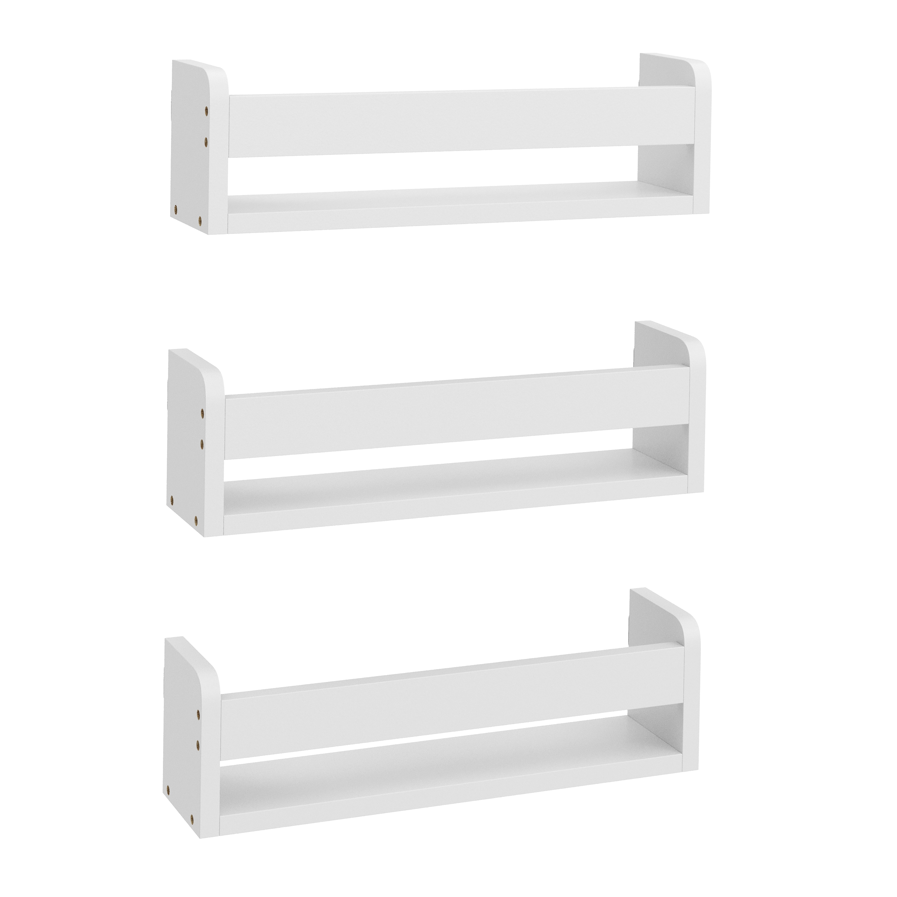 Wandregal VIVIEN 3er Set weiss