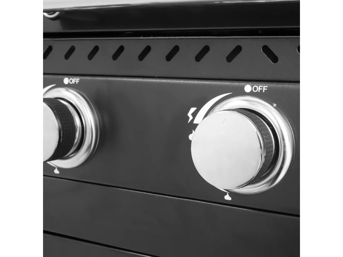 Barbecue au gaz FYRA avec thermomètre - 3 brûleurs - COOK'IN GARDEN