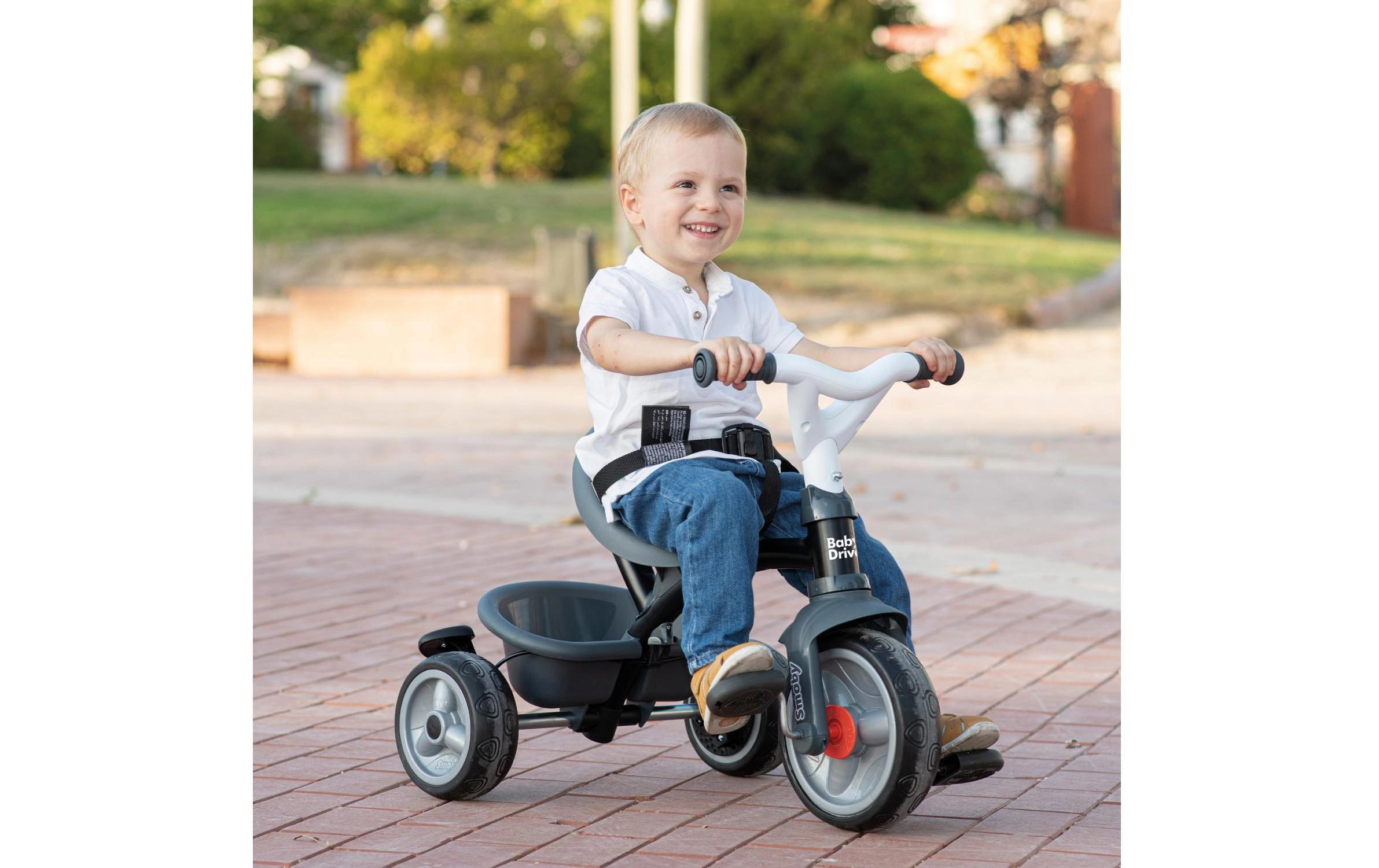 Dreirad Baby Driver Grau<br>3-in-1 Dreirad mit Sicherheitsfunktionen