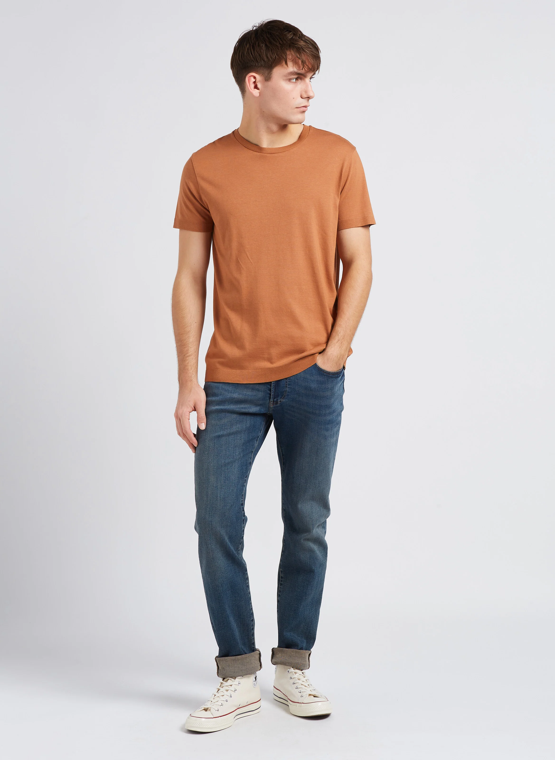 Jean slim-fit en coton | Bleu