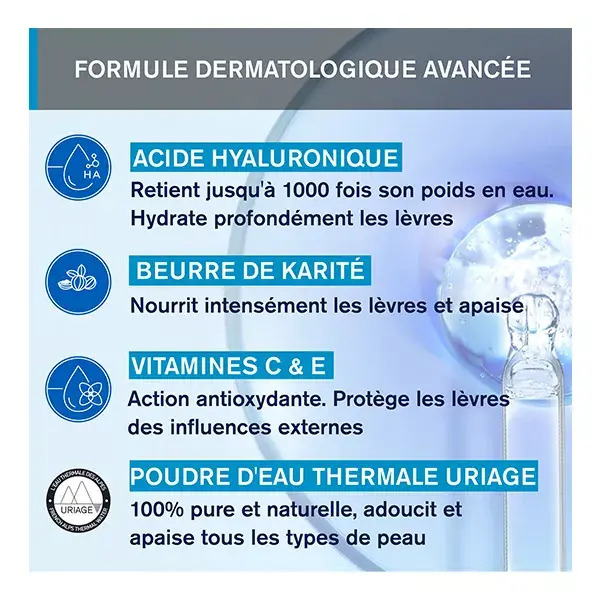 Bastão Hidratante para Água Termal Uriage, Pó Reparador para Água Termal, 4g