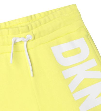 DKNY Sweatshorts - Lemon m. Weiß