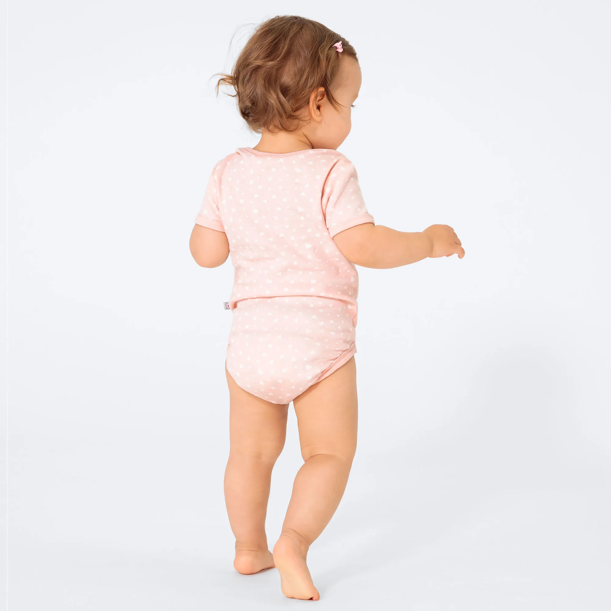 Baby-Mädchen-Body mit Herzmuster
