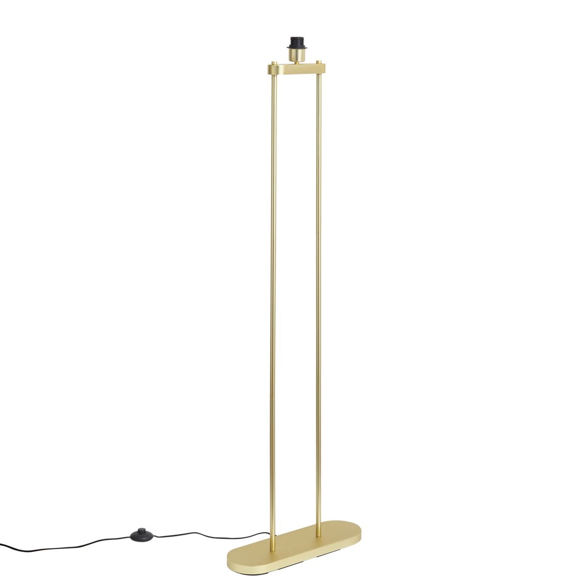 Moderne vloerlamp messing - Thijmen
