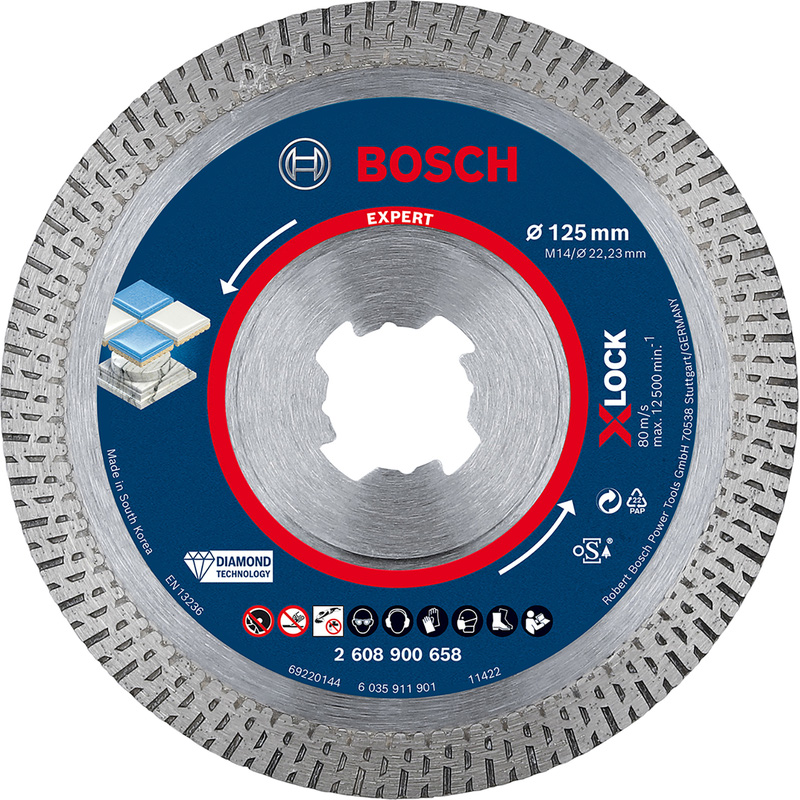 Bosch Best for Ceramic diamantschijf tegels 125x22,2x1,4mm X-Lock