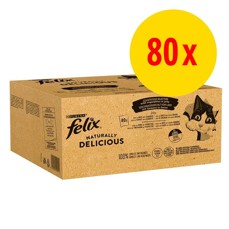 Mégapack Felix Naturally Delicious 80 x 80 g