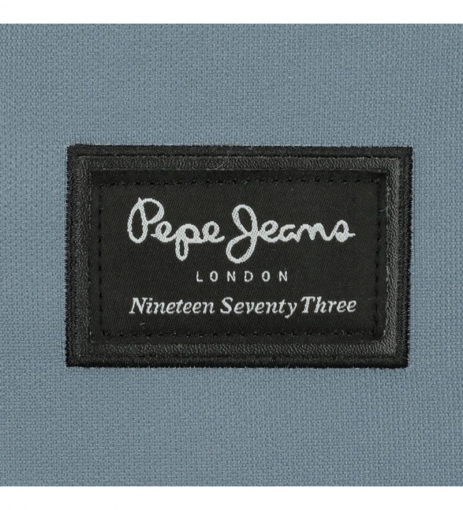 Estojo Pepe Jeans com três compartimentos 6334327 Azul