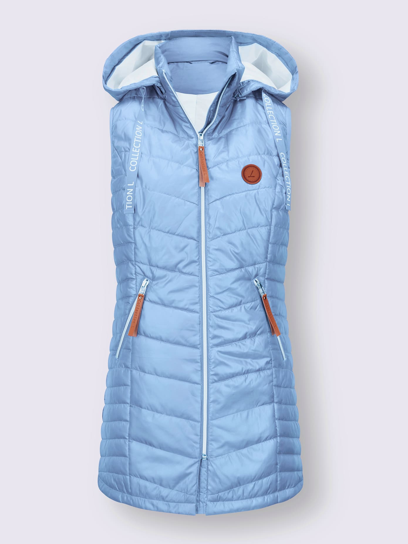 Gilet matelassé long coupe longue tendance