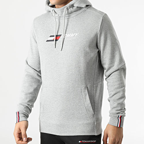 Sweat Capuche Essential Logo Terry 1270 Gris Chiné