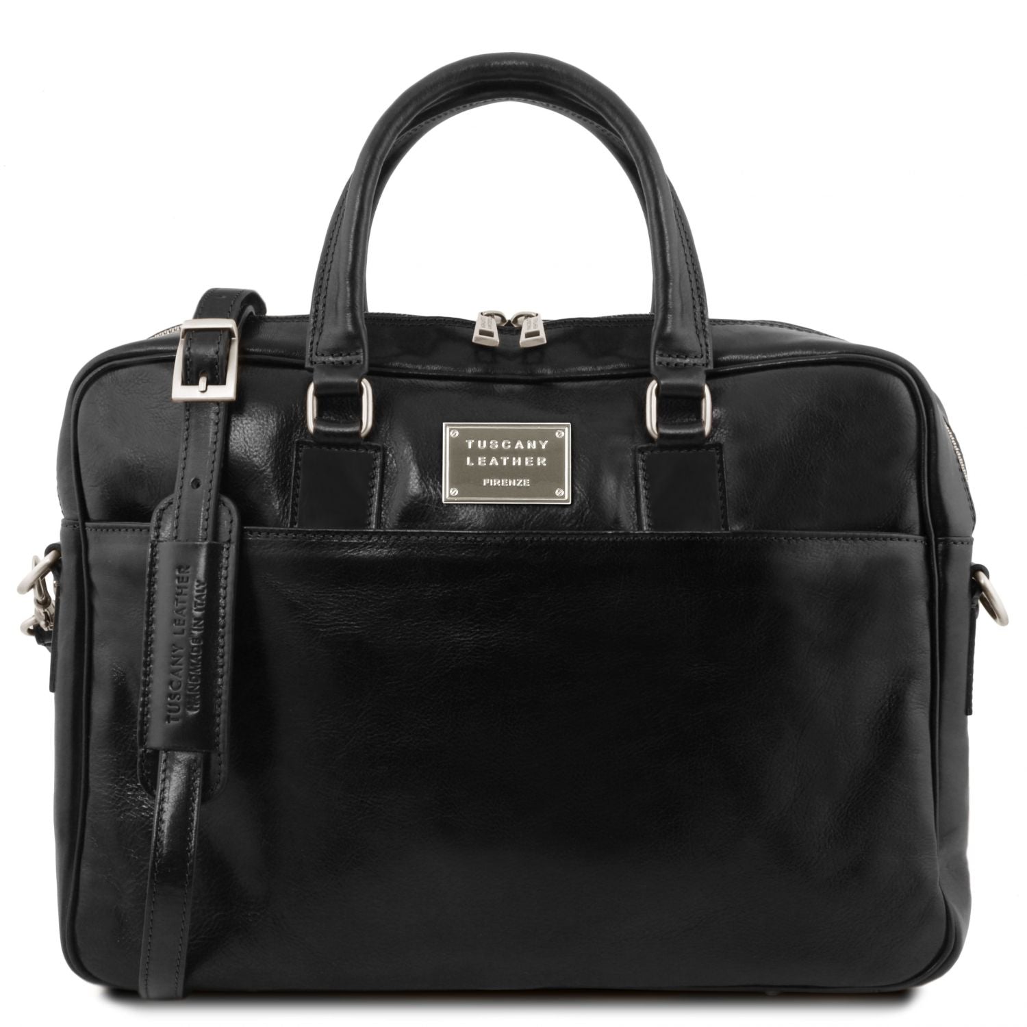 TL141241 – Urbino – leren laptop Aktetas with front pocket