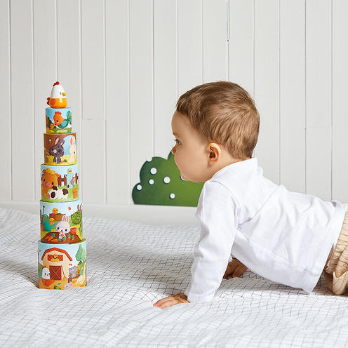 Ferme - Ma première pyramide - Poule - JANOD
