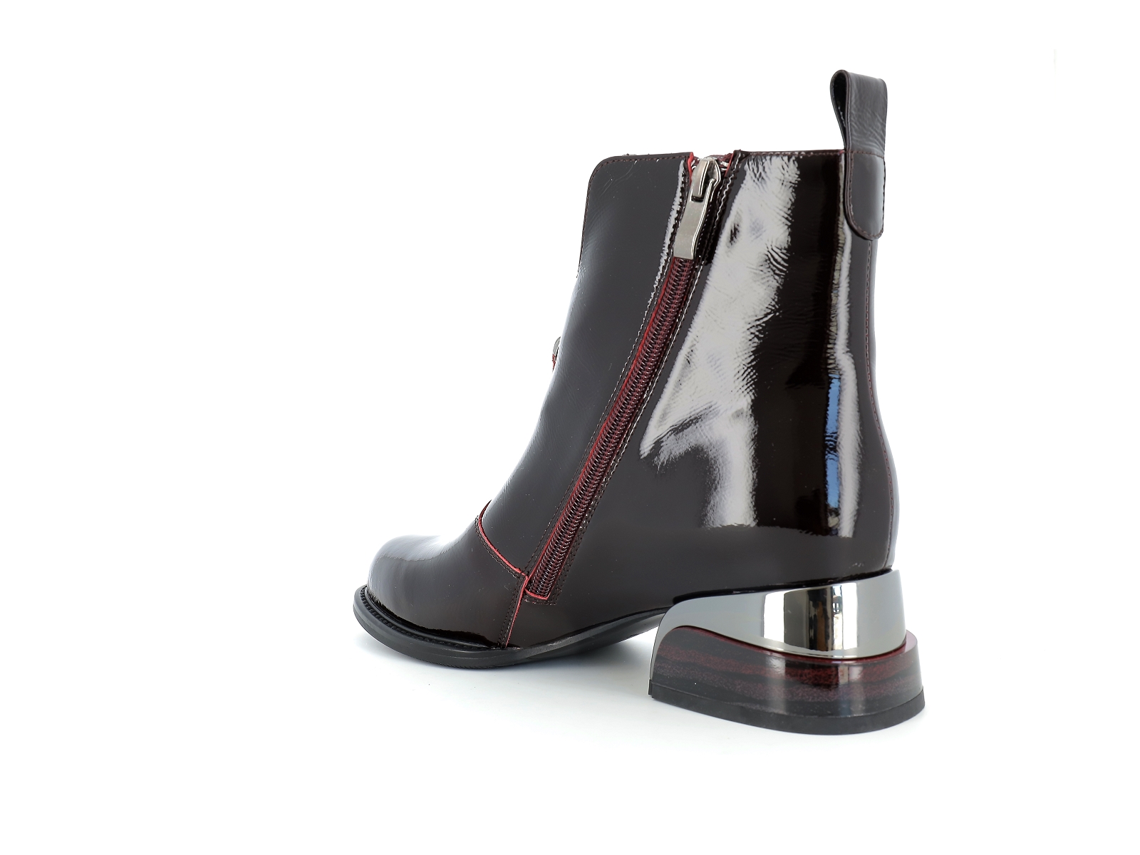 Metamorf ose-MACARTISTE Cuir Verni Bordeaux