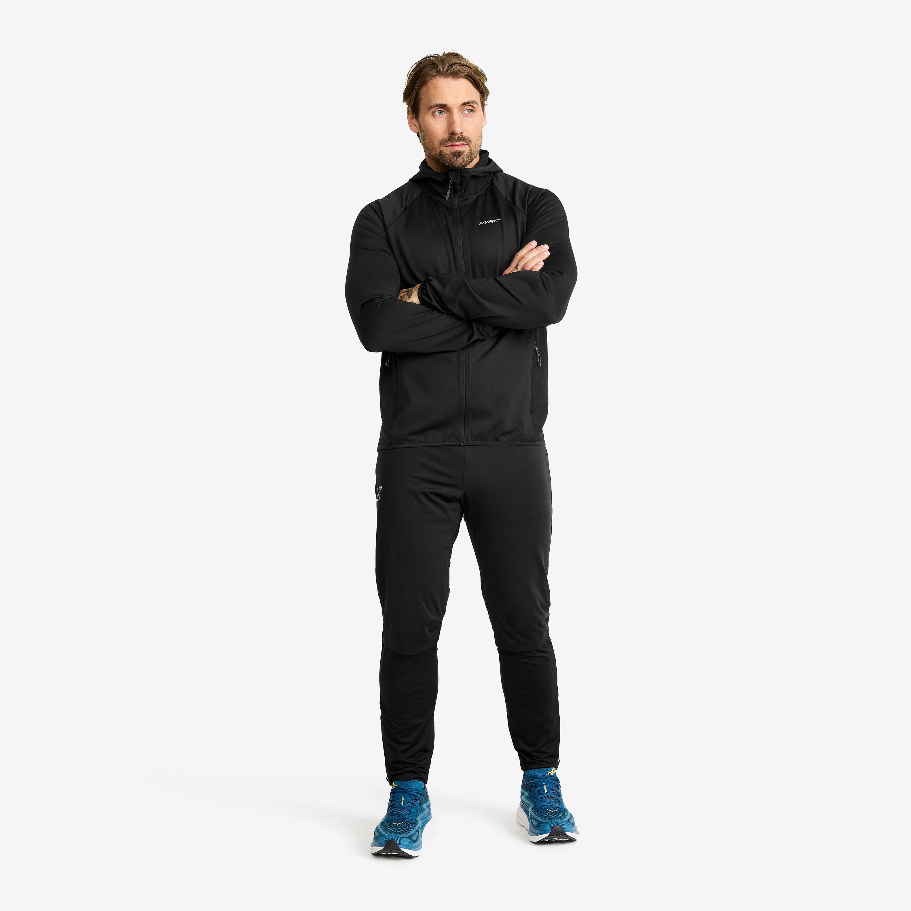 Pace Hooded Wind Jacket Herre Black