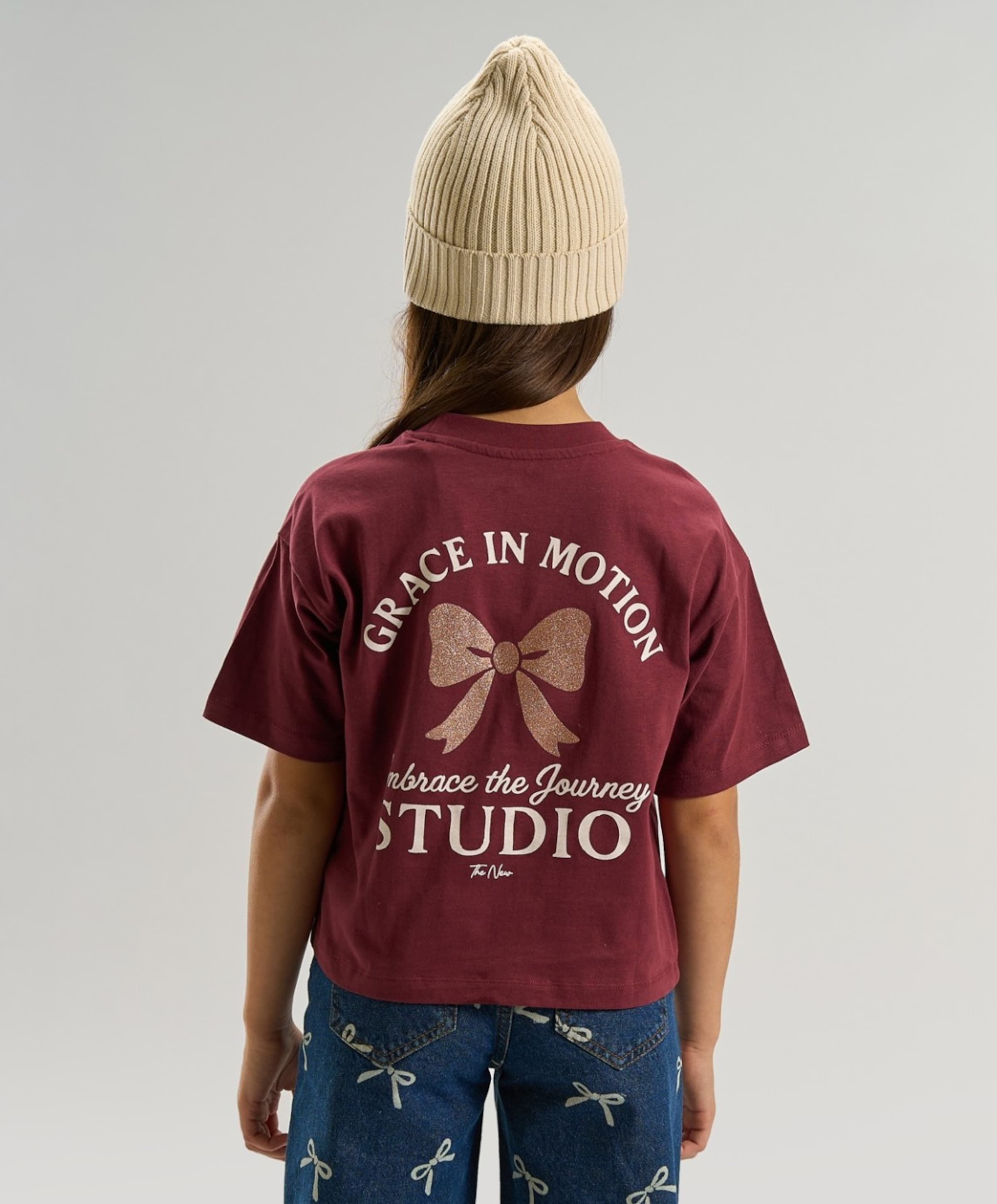THE NEW Meisjes T-shirt bordeaux