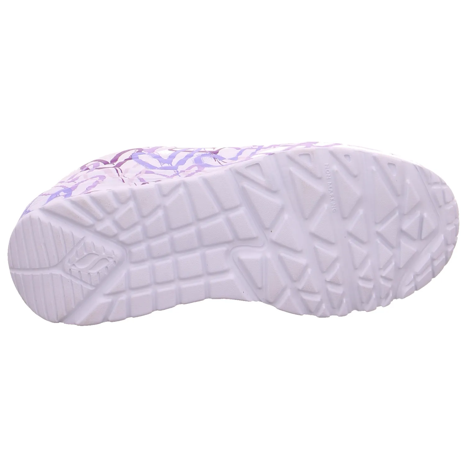 SKECHERS Mädchen-Halbschuh Binder Weiss Lederimitat  Sneaker