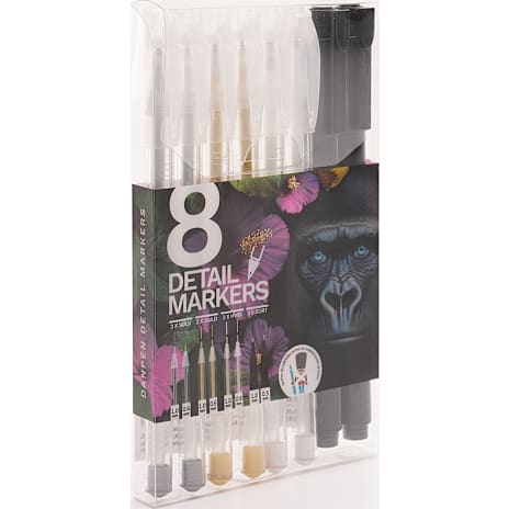 Danpen detalje markers 8-pak