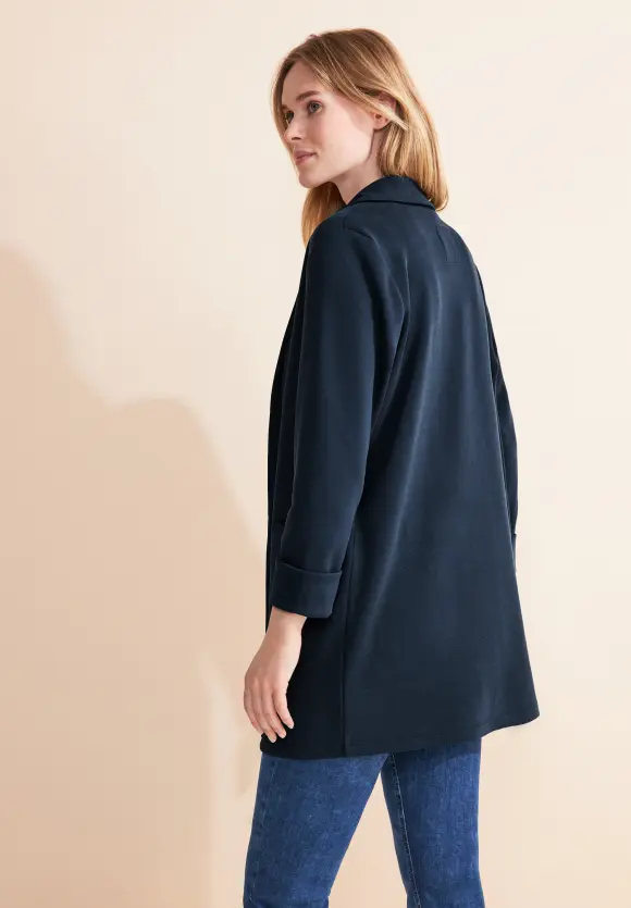 Offener Longblazer - deep blue