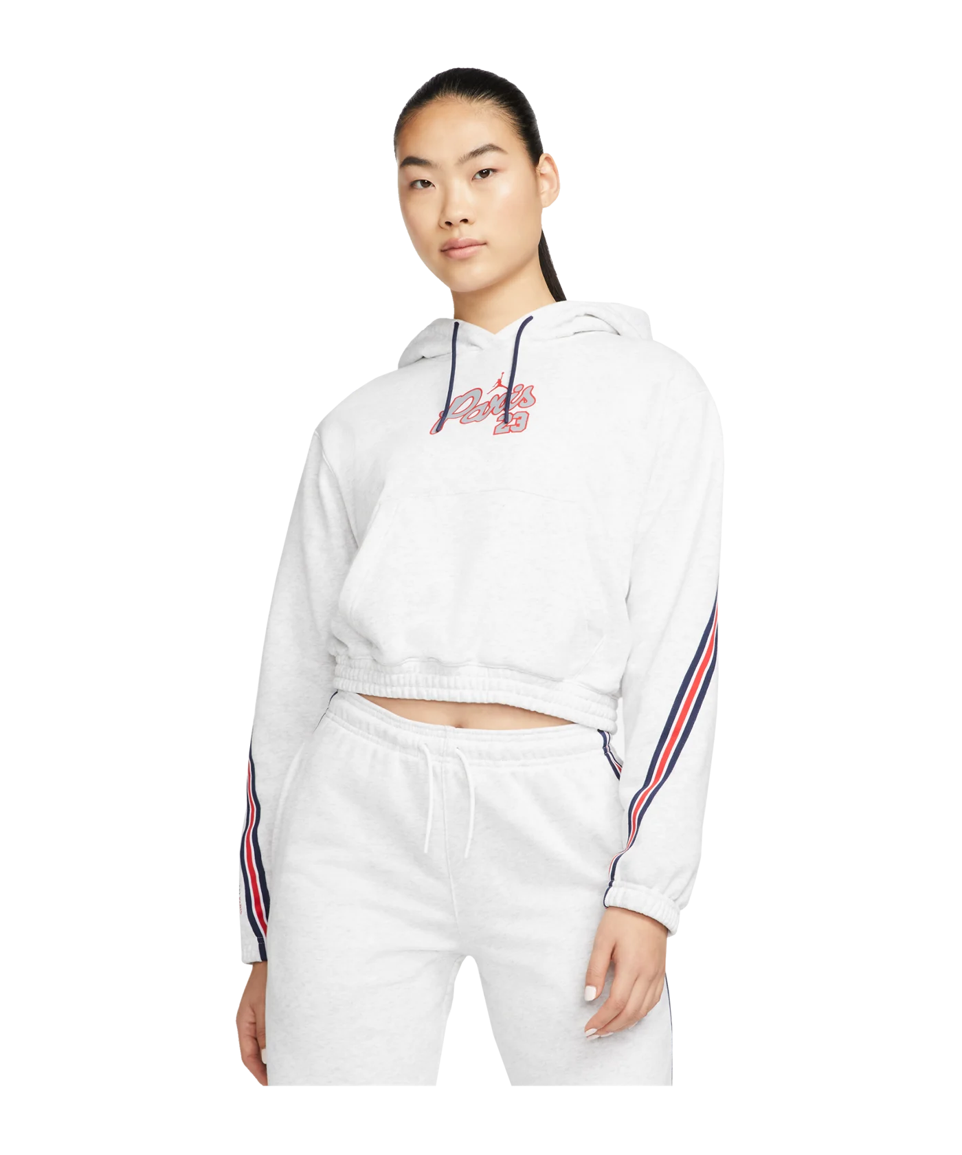 Jordan X PSG Fleece Hoody Damen Grau F051