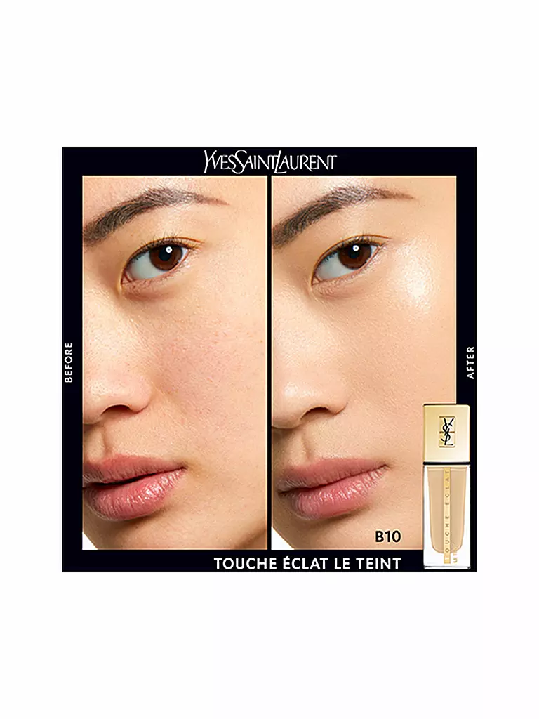 YVES SAINT LAURENT Touche Éclat Le Teint Foundation ( B10 Porcelain )  transparent