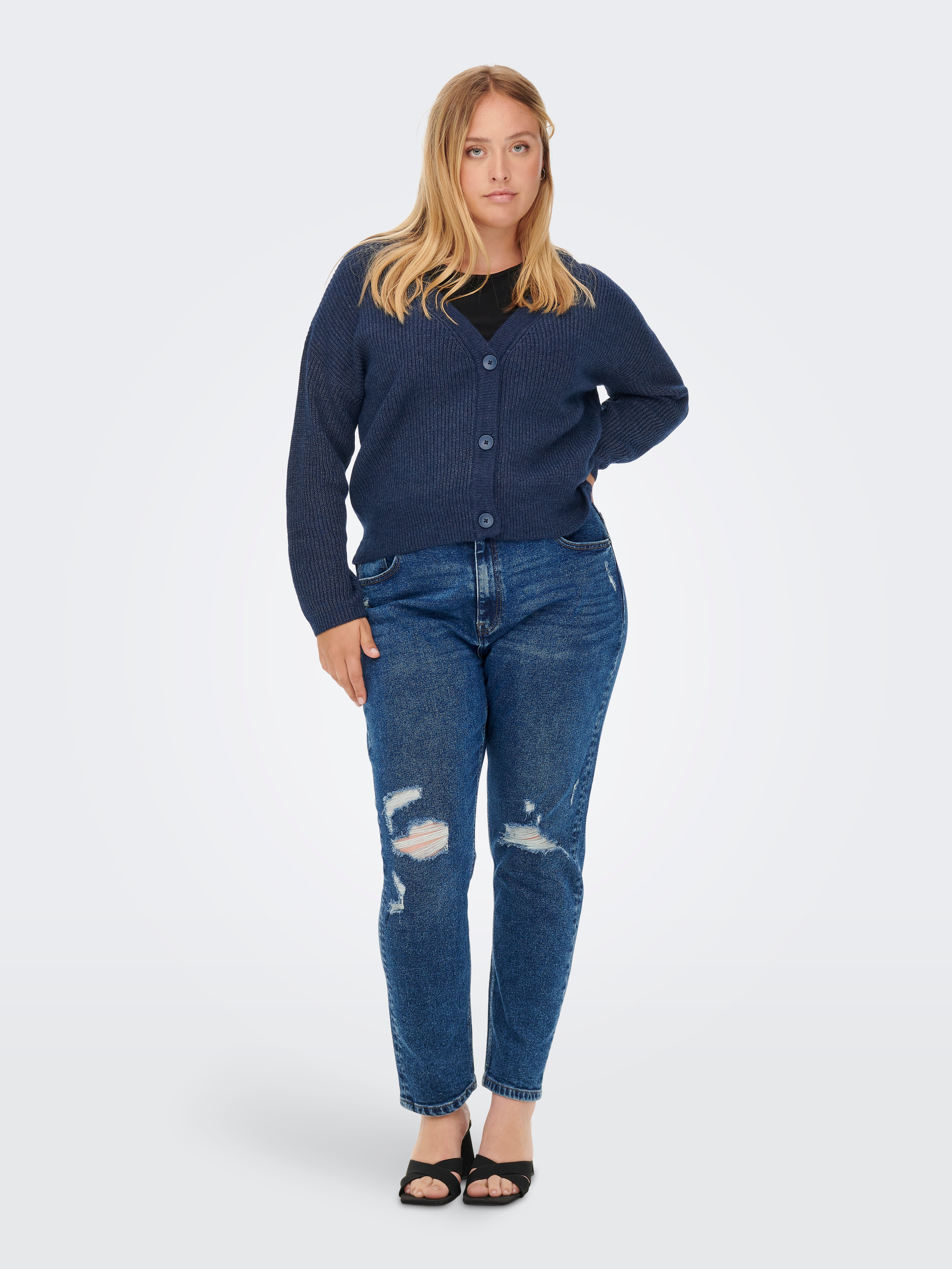 CARESLY Strickpullover Maritime Blue