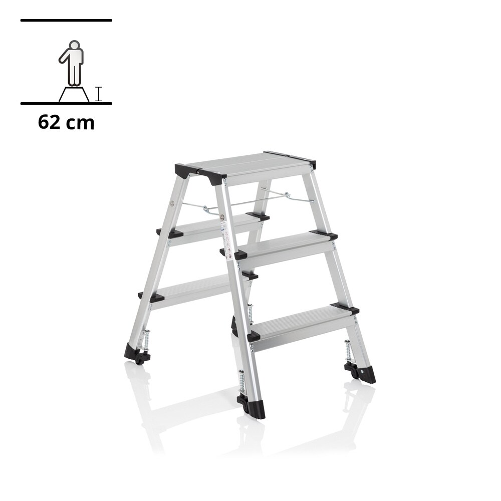 Klappleiter SOLID IV Aluminium hjh OFFICE