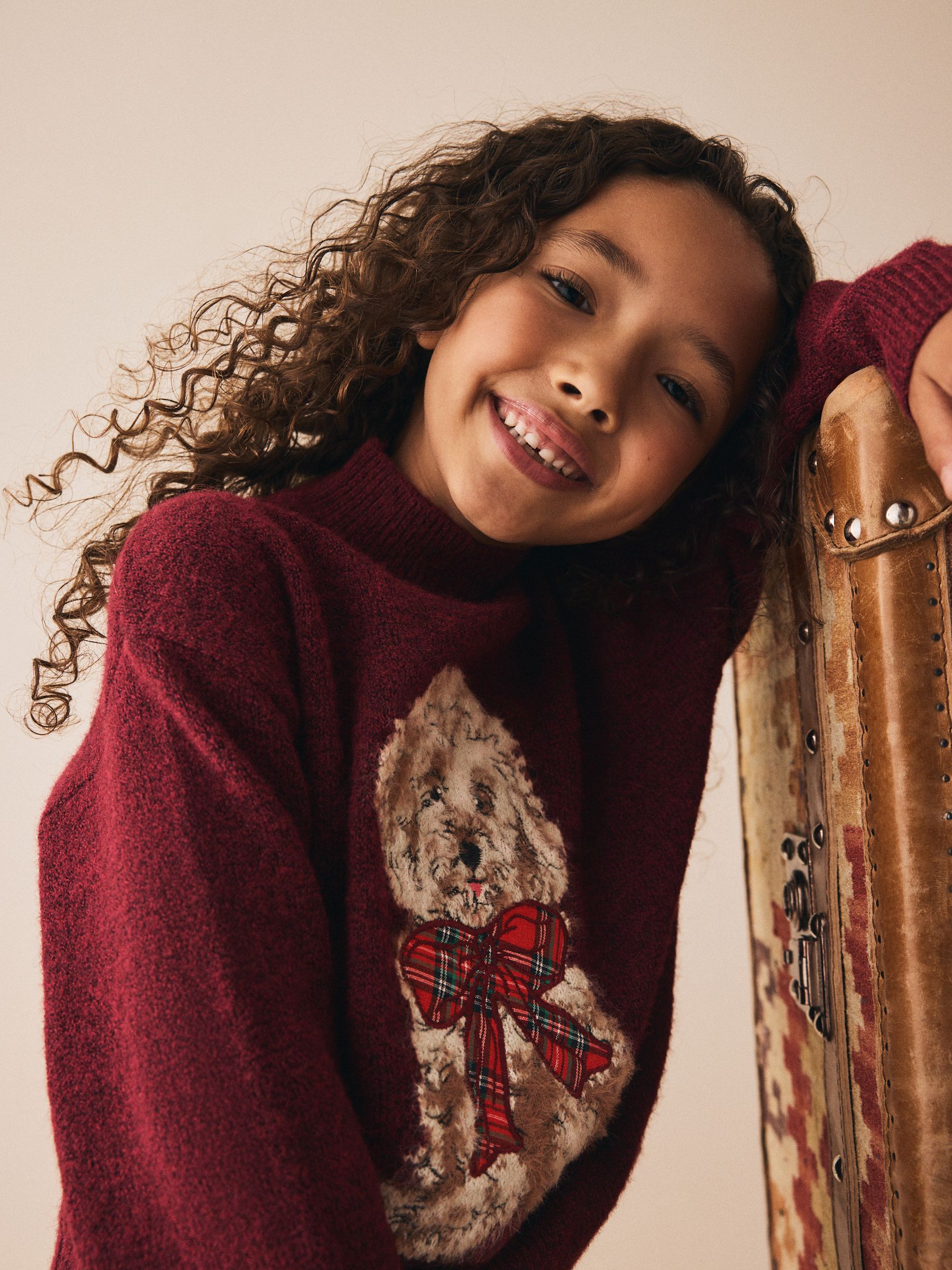 Red Dog Graphic - Matching Family Christmas Jumper (3-16yrs)