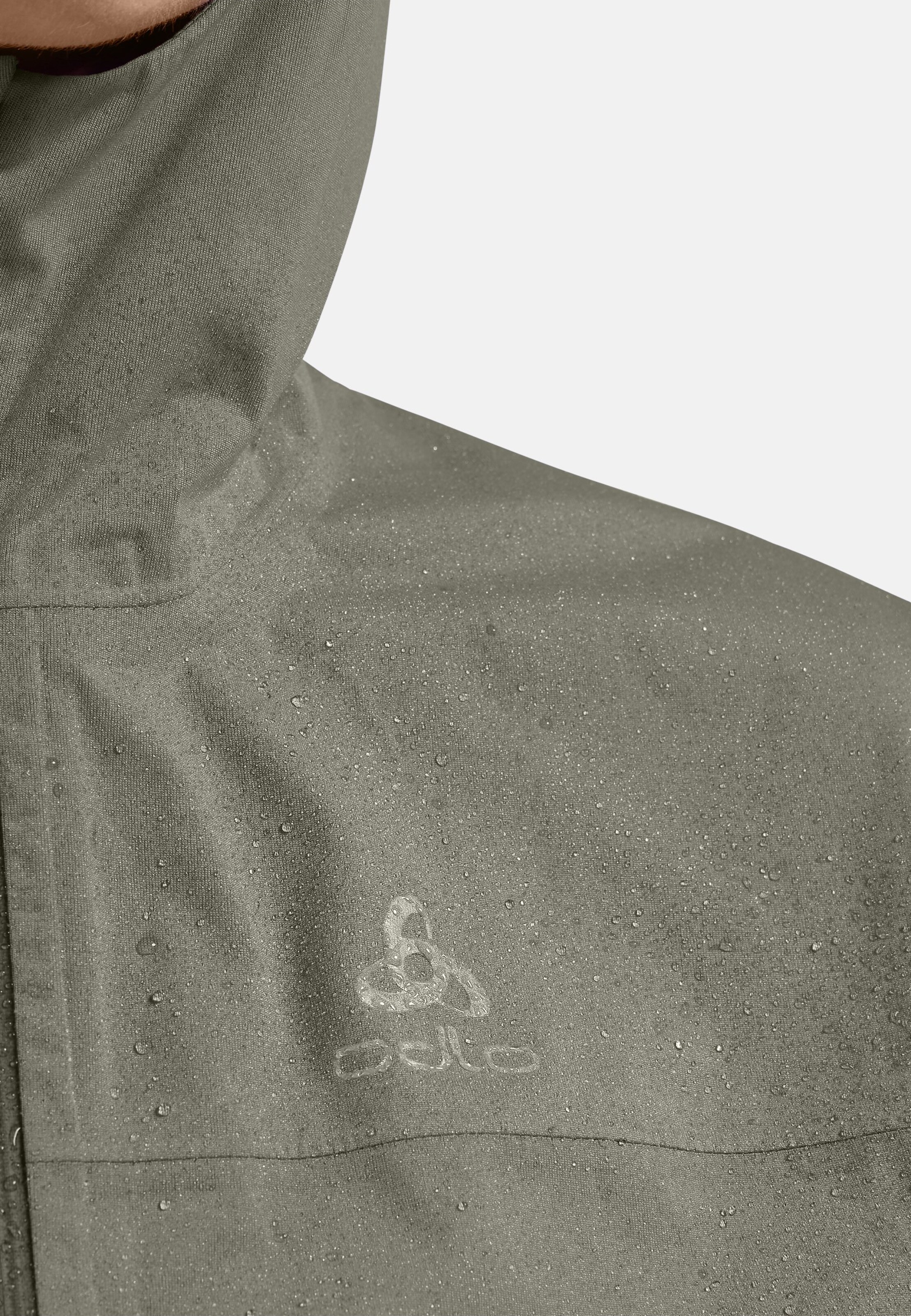 Wasserdichte X-Alp Performance Knit Laufjacke in vetiver