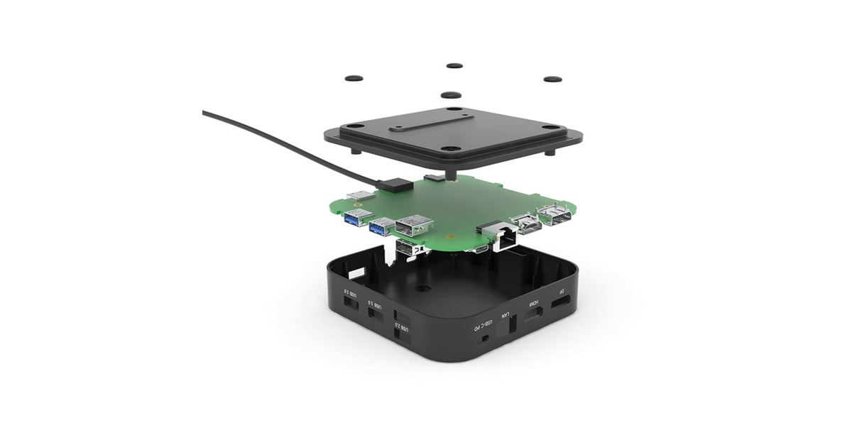 i-tecUSB-C HDMI DP Docking Station with Power Delivery 65W + i-tec Universal Charger 77 W  (Zwart)