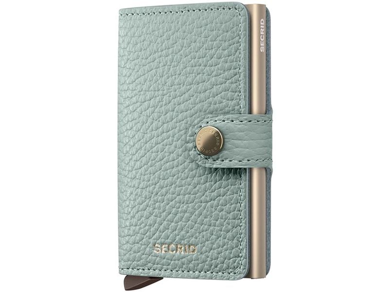 SECRID Portemonnaie Miniwallet Pebble Sea Green Noten- und Karten-Portemonnaie mit RFID-Schutz