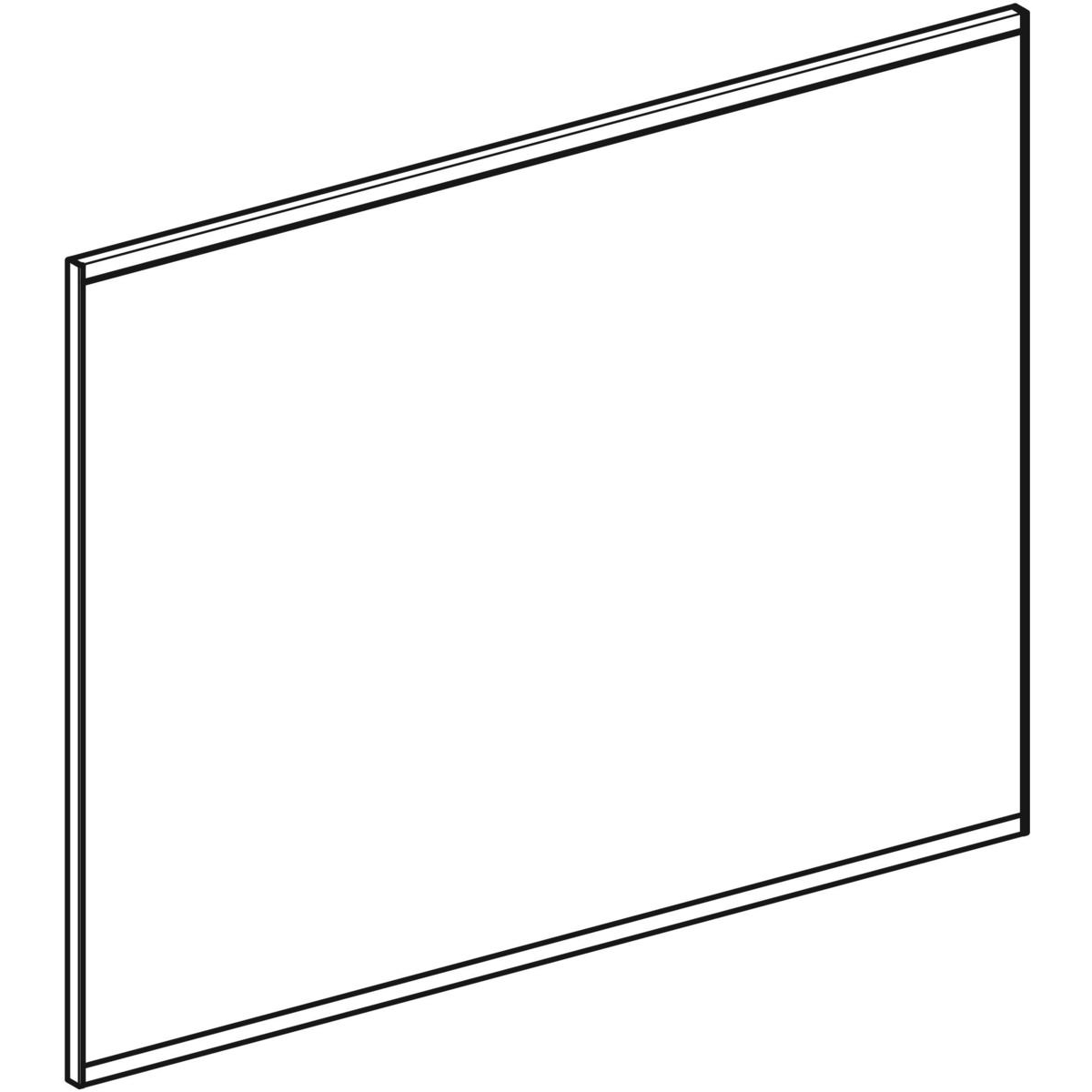 Geberit Option spiegel met verlichting en verwarming 90x70cm zwart