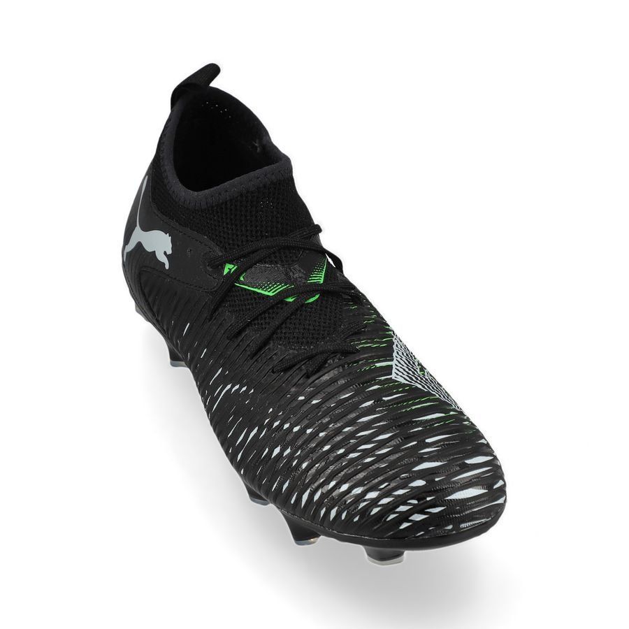 PUMA Future 8 Match FG/AG Eclipse - Noir/Cool Light Gray/Vert Enfant