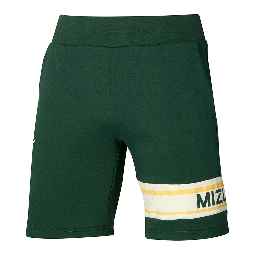 Mizuno ATHLETIC GRAPHIC - Short Homme pineneedle