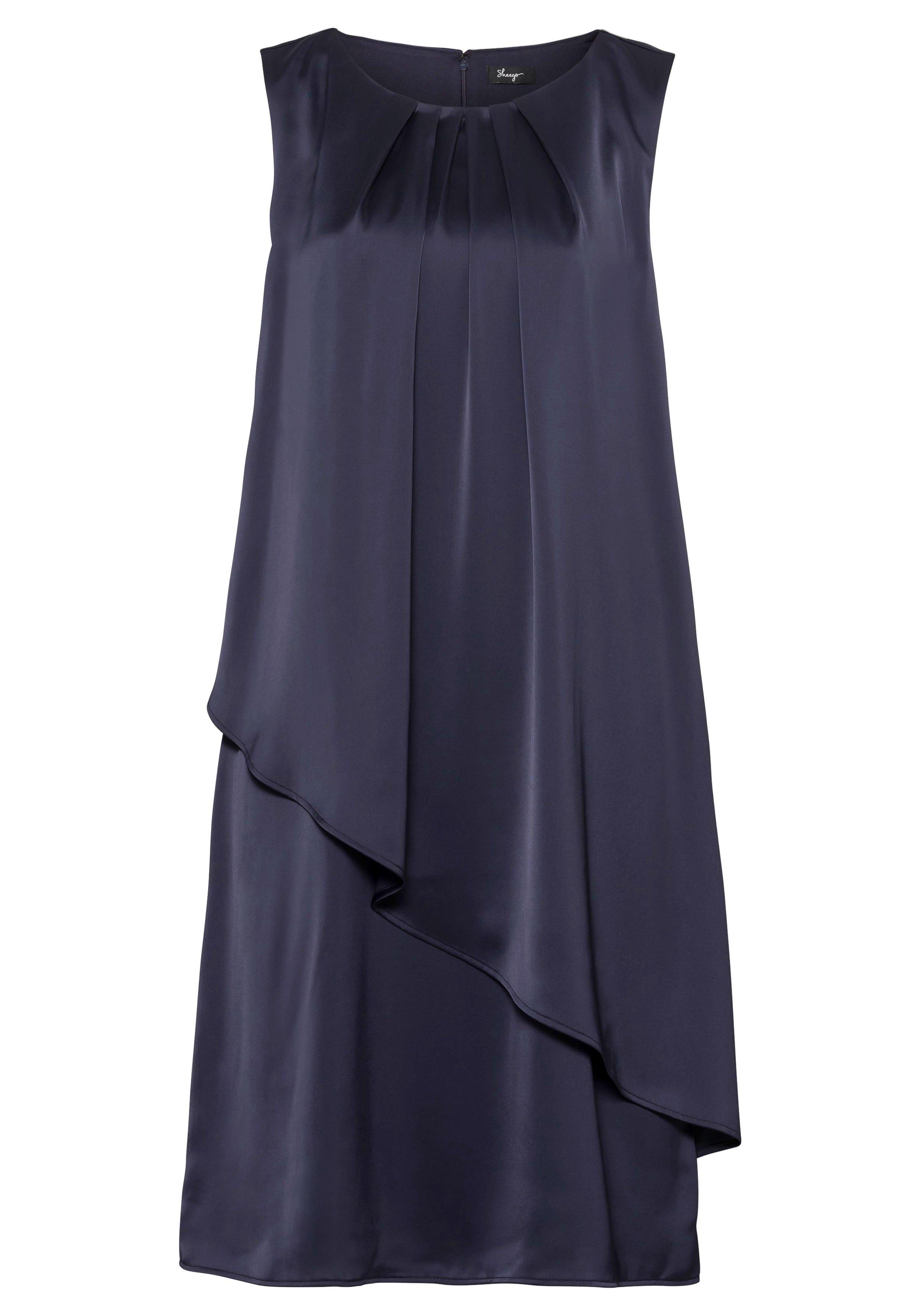 Cocktailkleid im Layer-Look und in Satin-Optik