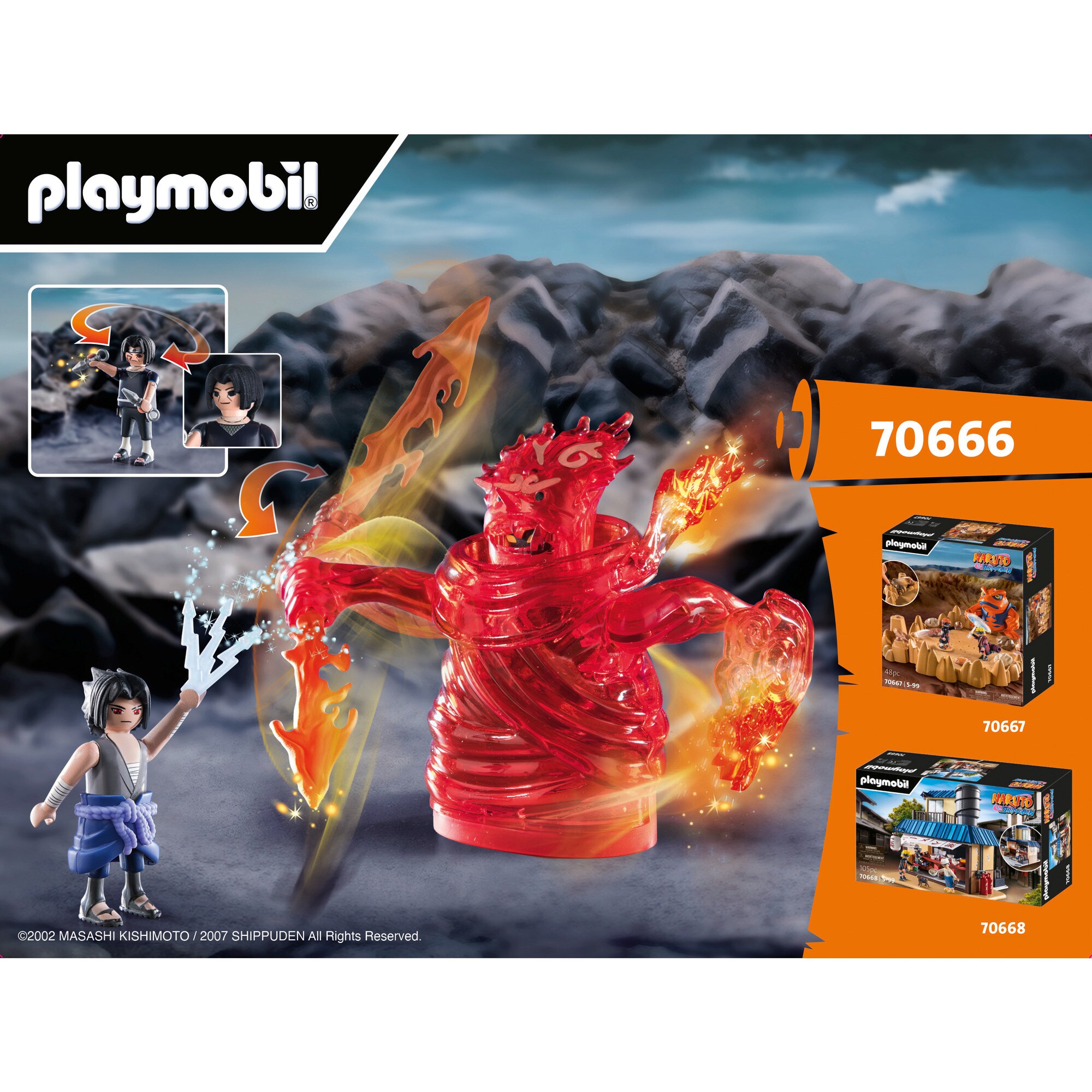 PLAYMOBIL Konstruktionsspielzeug Naruto Shippuden - Sasuke vs. Itachi