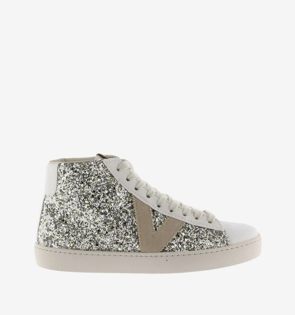 BERLÍN BOTTINE GLITTER & CUIR Bottines femme finition paillettes PLATA