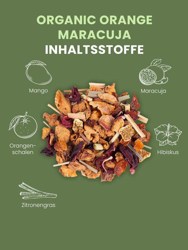 Früchtetee BIO Mango-Maracuja, lose, 3er-Set
