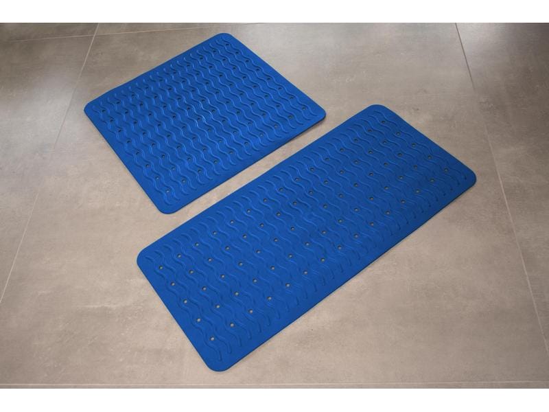 Ridder Badewanneneinlage Playa 38 x 80 cm, Blau Dusch- und Wanneneinlage