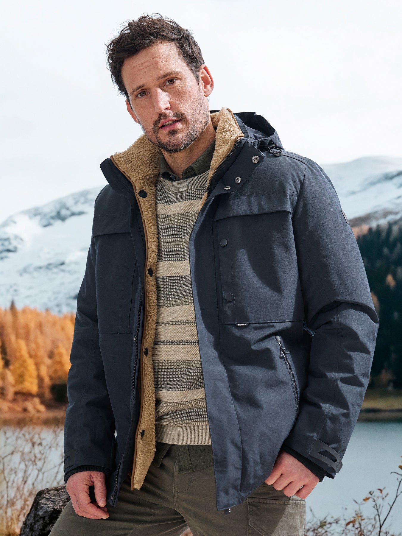 Herrenjacke mit herausnehmbarer Innenjacke