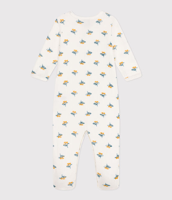 Pyjama bébé fleurs en molleton