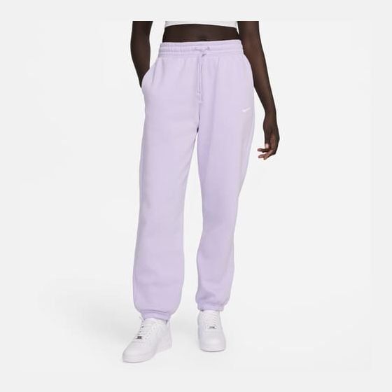Nike Bas de Survêtement Phoenix Fleece Oversized - Violet/Blanc Cassé Femme