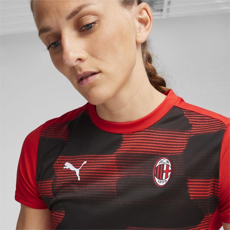 Puma Maillot d'avant-match à manches courtes AC Milan Femme