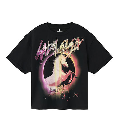 Name It T-Shirt - NkfOxy - Lady Gaga - Blåck