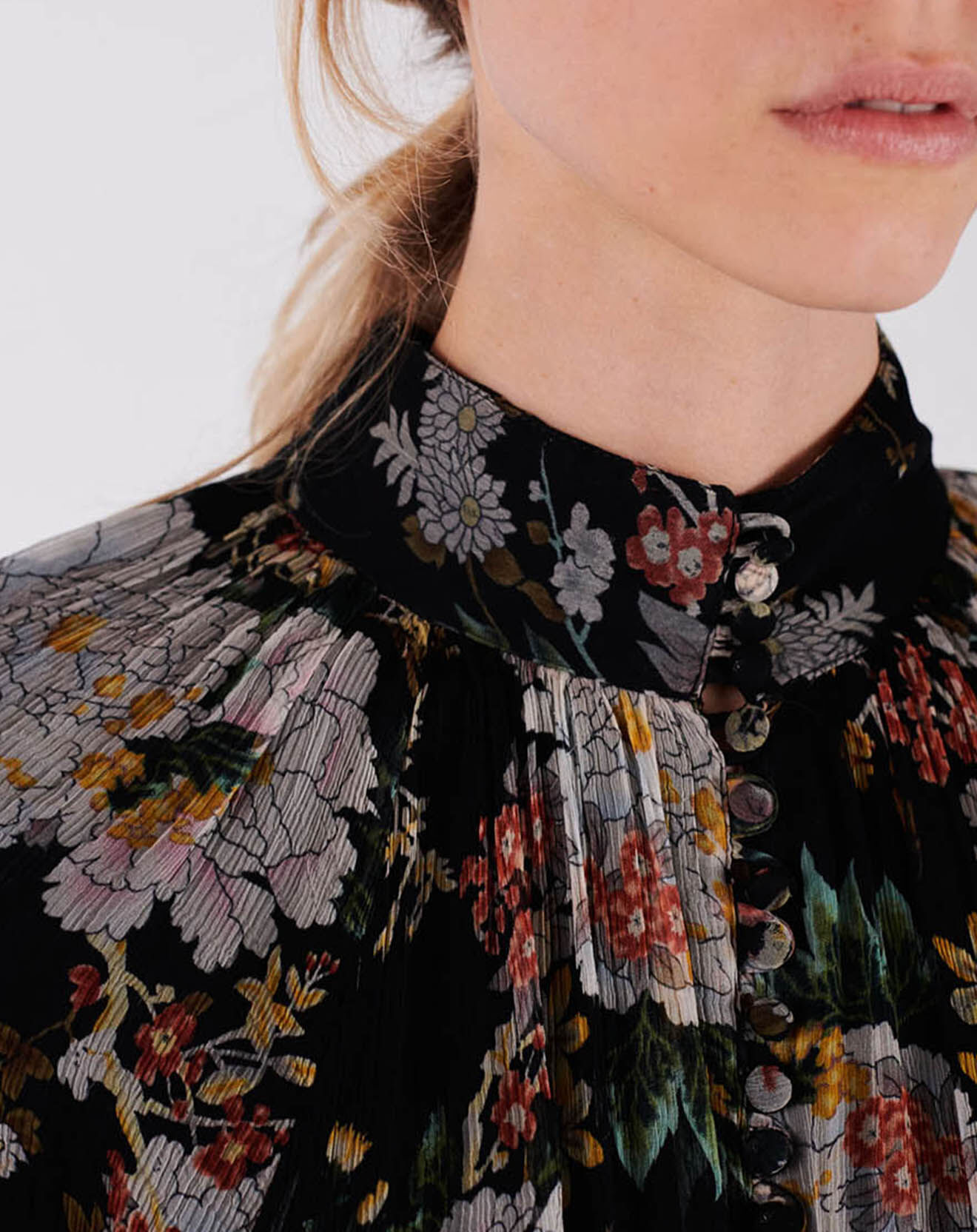 Swildens Robe Chiara imprimée noire