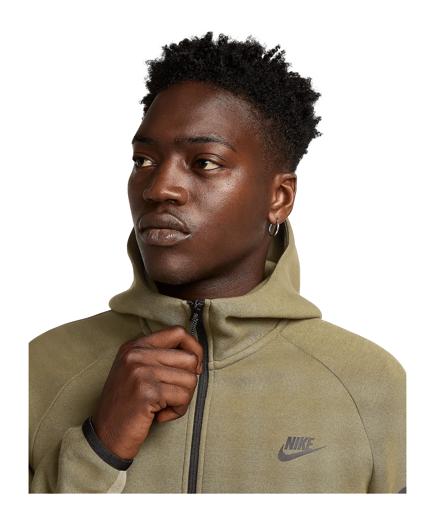 Nike Tech Fleece Full-Zip Windrunner Kapuzenjacke Grün F222