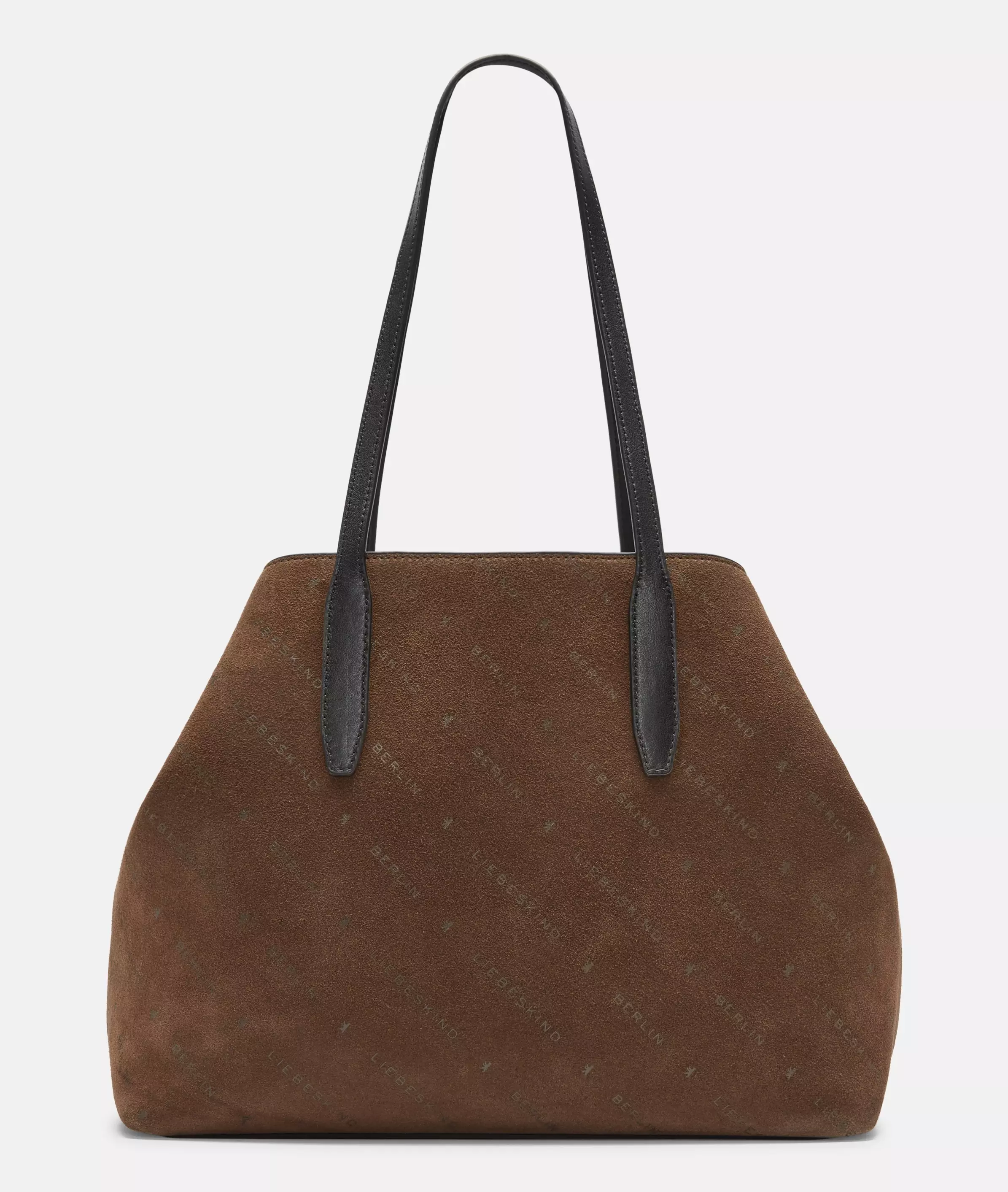 Monogram Shopper M Suede shopper with Liebeskind Berlin lettering