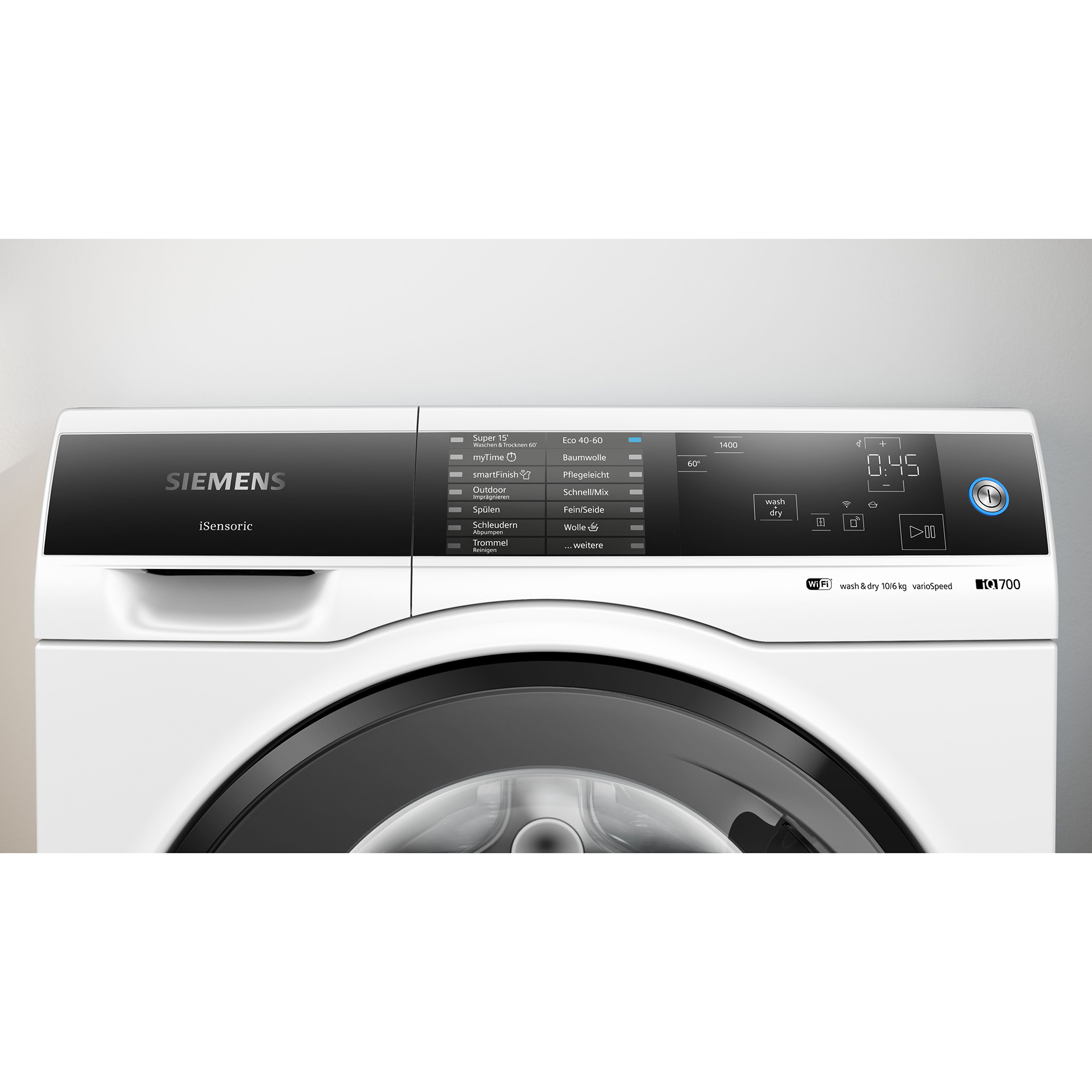 SIEMENS Waschtrockner iQ700 WD14U513 - weiß - 10/6 kg - 1400 U/min - D
